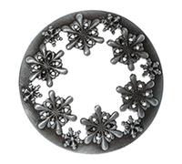 Jolsaawie Cubierta para Velas Perfumadas, Velas de Regalo para Mujeres, Ayuda A Que Las Velas en Tarro Se Derritan Uniformemente de Nieve Plateado 7,8 cm