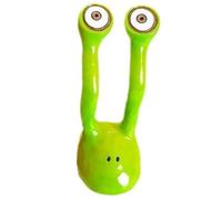 Jolsaawie Estatuas Creativas de Caracol, Accesorios para Estatuas de JardíN de Hadas con Ojo de EspíA, DecoracióN Divertida para JardíN, Arte de Patio Verde A