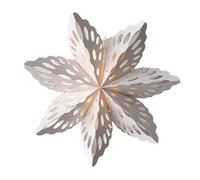 Jolsaawie Farol LED de papel ecológico con forma de estrella, decoración de Navidad, luces de hadas, decoración de escaparate, colgante C