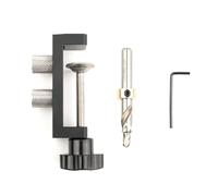 Jolsaawie Herramienta de perforación de perfil de aluminio, herramienta de bricolaje, guía de perforación, herramientas de perforación de perfil de aluminio, plantilla de perforación