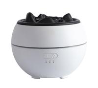 Jolsaawie Humidificador con Luz LED de Lava de Volcán Simulado, Difusor de Aceite Silencioso por USB, Humidificador de Aire con Nebulización de Luz, B