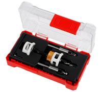 Jolsaawie Juego de brocas avellanadas con tope de profundidad ajustable, taladro avellanador de cambio rápido con brocas reemplazables