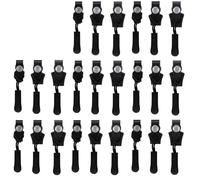 Jolsaawie Kit de Reparación de Cremalleras, 24 Piezas, Reemplazo Universal, Fijador Deslizante de Cremallera, Dientes Deslizantes, Cabeza de Tornillo, Cremallera Instantánea