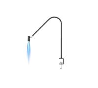 Jolsaawie Lámpara de pestañas UV de 6 W, extensión de pestañas y secador de uñas, cuello de cisne flexible de 360°, luz de curado con pegamento UV para uso en salón de belleza A