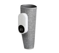 Jolsaawie Masajeador Eléctrico de Piernas con Calefacción, Vibrador 3 Modos,Máquina de Masaje de Pantorrillas Inalámbrica, Compresa Caliente Que Promueve la Circulación Sanguínea, Color Gris