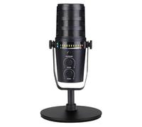 Jolsaawie Micrófono dinámico con cable USB/XLR de metal MV7 para grabación de podcast, transmisión en vivo, juegos