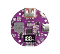 Jolsaawie Módulo de carga rápida de 22,5 W, placa de cargador de banco de energía, mini placa de circuito 5 A, kit de placa base con pantalla digital
