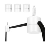 Jolsaawie Paquete de 3 ganchos de techo para luces colgantes de techo, gancho de luz colgante para lámpara de techo, ganchos de techo, lámpara de bricolaje blanco