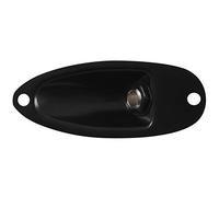 Jolsaawie Placa de enchufe mono con salida de guitarra estilo barco de 1/4 pulgadas para guitarra eléctrica Strat Stratocater, color negro