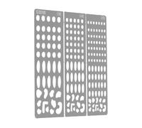 Jolsaawie Plantilla de plantación de césped estático a escala para mesa de arena electrostática con aplicador de flocado