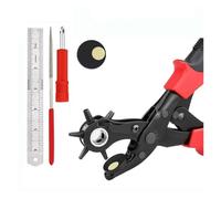 Jolsaawie Punzonadora de agujeros redondos, herramienta perforadora para correa de reloj, tarjetas, cinturón de cuero