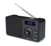 Jolsaawie Radio Digital PortáTil + Altavoz EstéReo InaláMbrico Bluetooth Pantalla LCD Soporte para Auriculares Al Aire Libre Reloj Despertador FM AUX