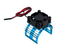 Jolsaawie RC Car 540 550 3650 3660 3665 Cubierta de motor eléctrico sin escobillas Ventilador de refrigeración para 124017 124016 piezas azul