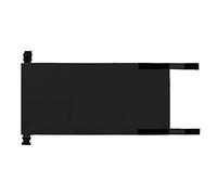 Jolsaawie Reposapiés de avión para niños, hamaca portátil de viaje para niños, asientos de avión, extensor de piernas para niños (negro)