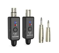 Jolsaawie Sistema inalámbrico de micrófono, transmisor inalámbrico UHF y receptor para micrófonos dinámicos/condensadores