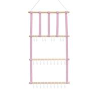 Jolsaawie Soporte para Accesorios para el Cabello, Organizador de Joyas con Lazos para el Cabello para NiñA, Soporte para Scrunchie Colgante, Organizador para DecoracióN de Pared B