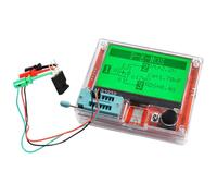 Jolsaawie Tester de transistores multimetro, multifunción, conjunto de probador de transistores TFT diodo triodo, capacitancia, medidor LCR NPN PNP MOSFET LCR-T7 T1 T4
