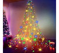 Joltix 400 LEDs Luces de Hadas para el Arbol de Navidad, Luces de Arbol de Navidad con 8 Modos, Guirnalda Luminosa Decoración con Enchufe Europeo, Fiesta (2M 400LEDs Color)