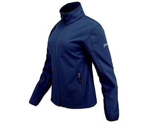 Joluvi Mujer Mengali Soft-Shell Segunda Capa Chaqueta, Mediano, Azul Marino