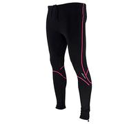 Joluvi Unisex Fit-LYC Pantalones, Grande, Negro/Rosa Neón