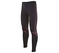 Joluvi Unisex Fit-LYC Pantalones, XXL, Negro/Naranja Neón