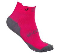 Joluvi Unisex Hi-Cool Run Fever Calcetines 2-Pares Conjunto, Grande, Rosa Neón/Carbón
