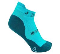 Joluvi Unisex Hi-Cool Run Fever Calcetines 2-Pares Conjunto, Pequeño, Turquesa/Azul Lago
