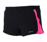 Joluvi Unisex Meta Pantalón Corto, Mediano, Negro/Rosa Neón
