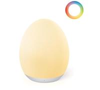 JolyWell Luz nocturna para niños y bebés, 8 modos de color y atenuación, recargable, temporizador 1 hora, control táctil, color blanco