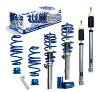 JOM 741150 Kit de suspensión roscada BlueLine Audi A3 (8V) 1.2 TFSI/ 1.4 TFSI/ 1.6 TDI/ 1.8 TFSI/ 2.0 TDI, 2012-, solamente para suspensión de eje trasero de barra de torsión, rosca/muelle