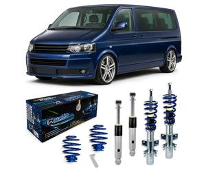 JOM BlueLine Suspensión roscada compatible con VW Multivan und Bus T5 4Motion