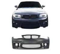 JOM Frontstoßstange compatible con BMW E81/E82/E87/E88 2004-2013 con Parrilla Calandra Negro