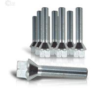 Jom Rueda Cabeza Cónica M12x15 45mm (10 Unidad para VW Lupo 6X1 6E1 Polo 6N2 6N1