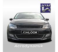 JOM Sport rejilla negro sin emblema - Compatible con VW Polo 5 (6R)
