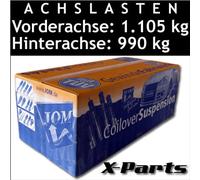 Jom Suspensión Roscada VW Golf 5 1.4 1.6 2.0 T 1.9 Tdi TSI