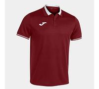 Joma 101954 Camisa de Polo, Color Burdeos Blanco, Talla S