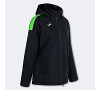 Joma 2XL Anorak trivor, Unisex-Adult, Negro-Verde flúor