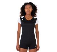 Joma 2XS Camiseta Manga Corta Contraste Record II, Unisex-Adult, Negro-Blanco