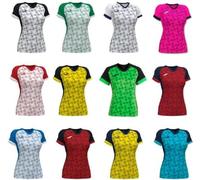 Joma 2XS Camiseta Manga Corta Supernova III, Unisex-Adult, Negro-Verde Fluor