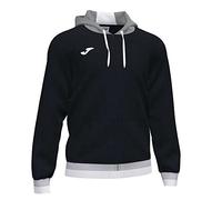Joma 4XS Chaqueta con Capucha Confort II, Unisex-Adult, Negro-Gris