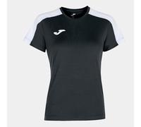 Joma 8XS-7XS Camiseta Academy Manga Corta, Unisex-Adult, Negro Blanco