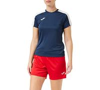 Joma Academy Camiseta Juego Manga Corta, Niñas, Marino-Blanco, XS