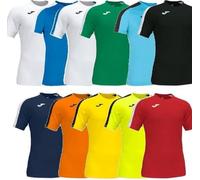 Joma Academy Camiseta Juego Manga Corta, Niños, Amarillo flúor Negro, 6XS-5XS