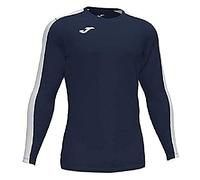 Joma Academy Camiseta Juego Manga Larga, Hombre, Marino-Blanco, L