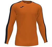 Joma Academy Camiseta Juego Manga Larga, Hombre, Naranja Negro, 2XL-3XL