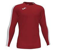 Joma Academy Camiseta Juego Manga Larga, Hombre, Rojo-Blanco, XL