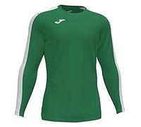 Joma Academy Camiseta Juego Manga Larga, Hombre, Verde-Blanco, XL