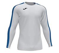 Camiseta de fútbol joma academy iii manga larga blanco royal 11 - 12 AÑOS