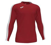 Joma Academy Camiseta Juego Manga Larga, Niños, Rojo-Blanco, 4XS-3XS