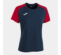 Joma Academy Iv, Camiseta Mujer, Marino-rojo, L
